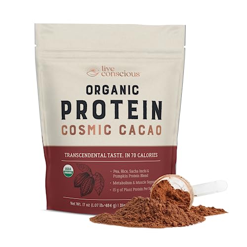 Live Conscious Organic Cosmic Cacao Pea Protein Powder