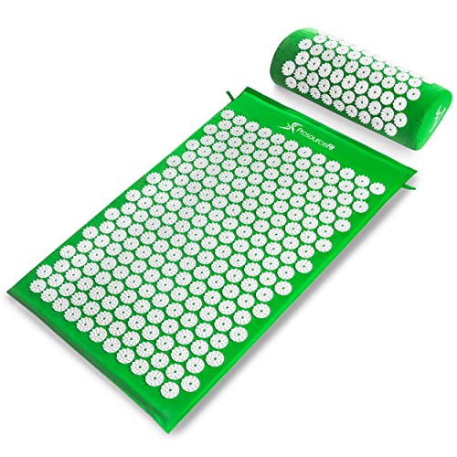 Ensemble tapis et oreiller d'acupression ProsourceFit - Coton, Vert