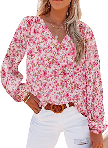 Shewin Casual Boho Floral Blouse