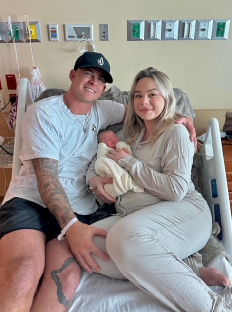 Amanda Marie Miller and JD Mizell welcome first baby