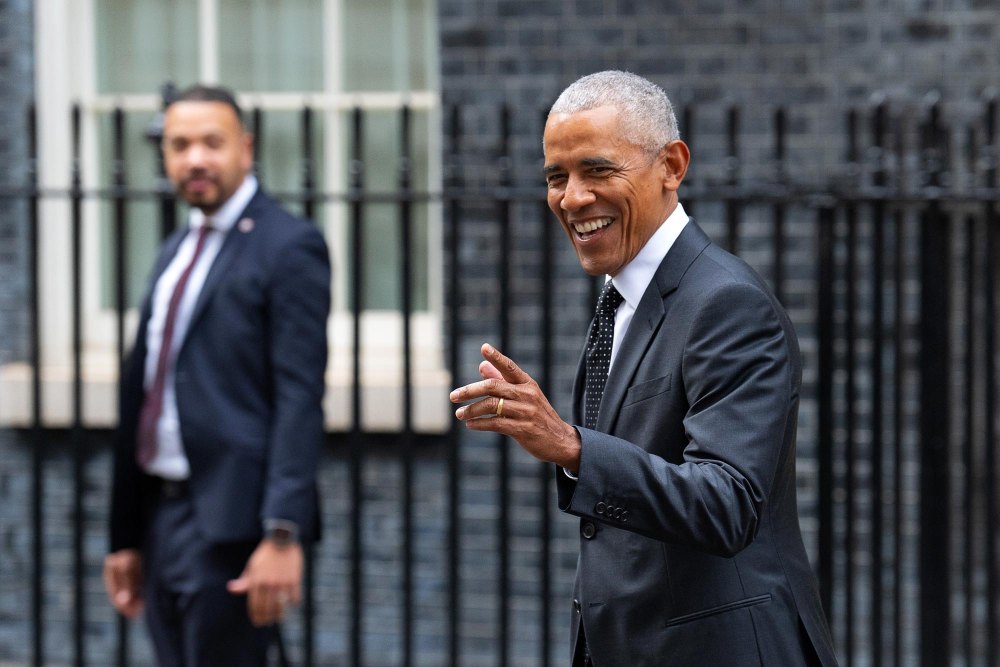 Barack Obama Visits UK Prime Minister in London 187