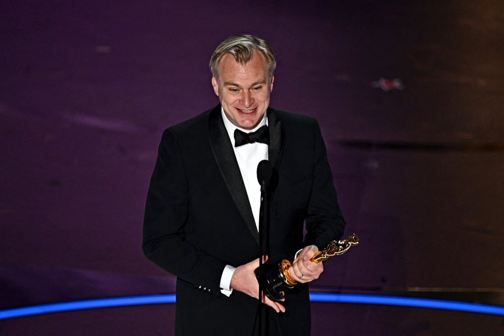Christopher Nolan Wins best director 2024 Oscars