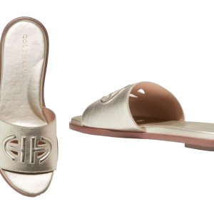Cole Haan Women's Flynn Logo Slide Sandals Flat