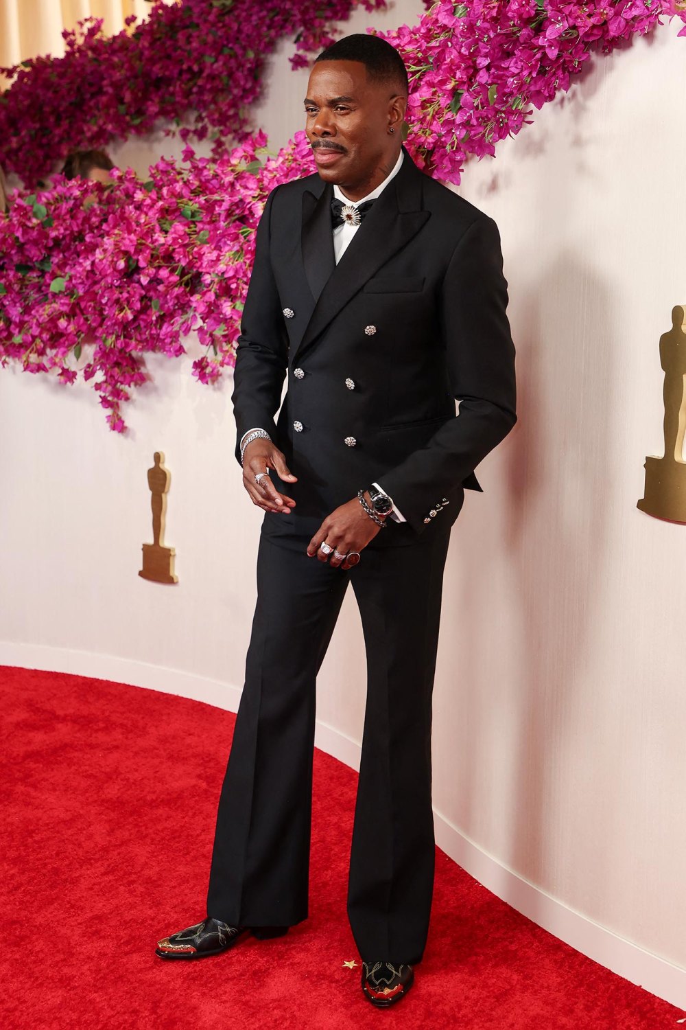 Colman Domingo Adds a Western Flair to the Oscars Red Carpet With Gold-Tipped Cowboy Boots