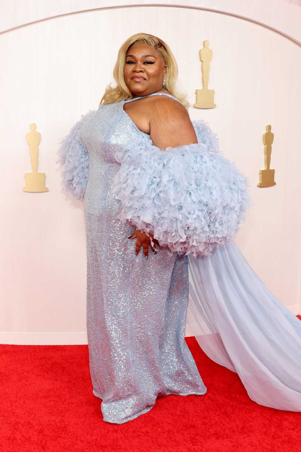 DaVine Joy Randolph Turns Heads in Powder Blue Gown at the 2024 Oscars