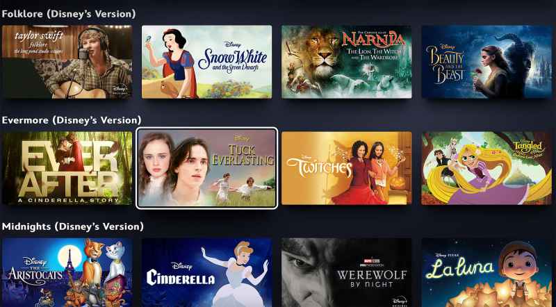 Disney+ Adds Taylor Swift-Themed Movie Categories for ‘Eras’ Debut | Us ...