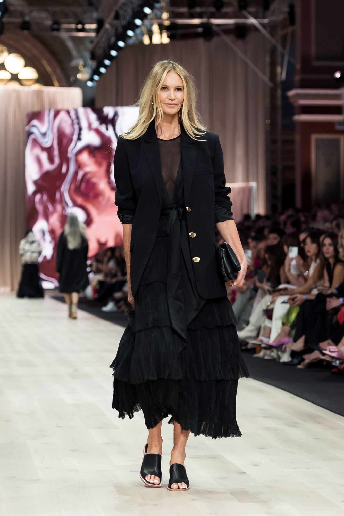 Elle Macpherson Returns to the Runway After 14 Years