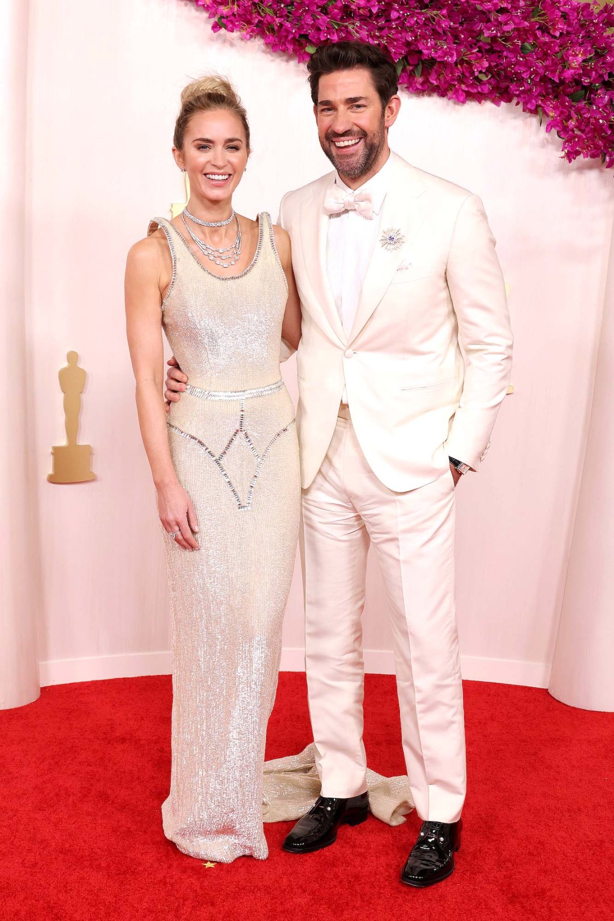 Emily Blunt, John Krasinski Perfectly Match at 2024 Oscars Red Carpet