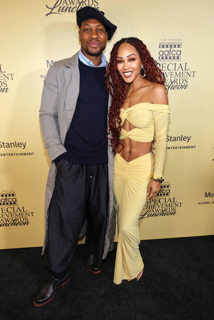 Feature Jonathan Majors Makes Red Carpet Debut With Meagan Good 3 Months After Domestic Assault Conviction