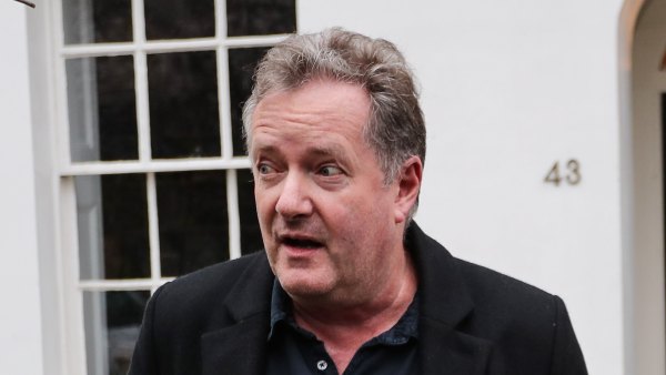 LONDON, ENGLAND - MARCH 10: Piers Morgan seen leaving his West London home to take his daughter Elise to school on March 10, 2021 in London, England. (Photo by JORAS/GC Images)