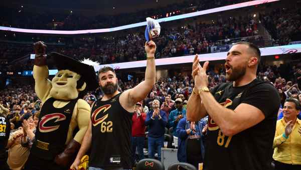 Boston Celtics v Cleveland Cavaliers, Travis and Jason Kelce