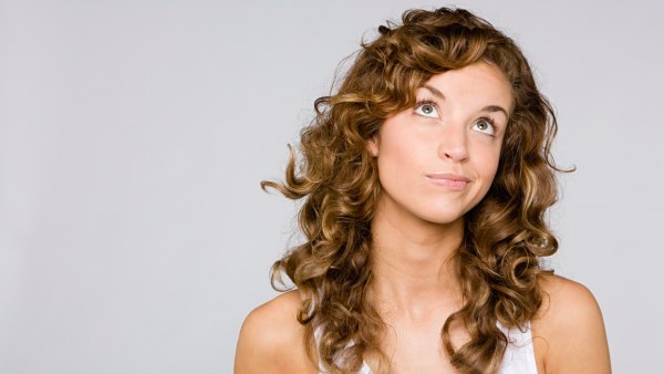 curled hair