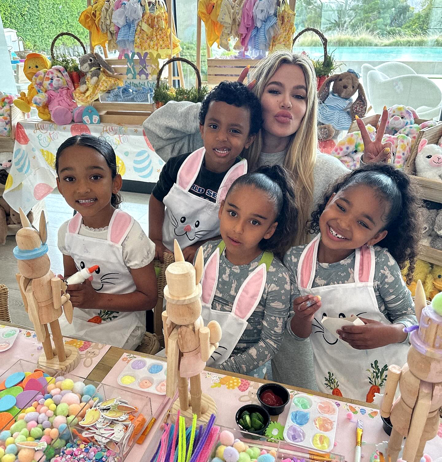 The Kardashian-Jenner Cousins Have the Cutest Matching Easter Outfits