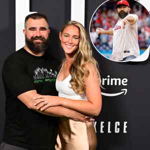 Jason Kelce Has a Day Date With Kylie Kelce at Phillies Game Throws Out First Pitch