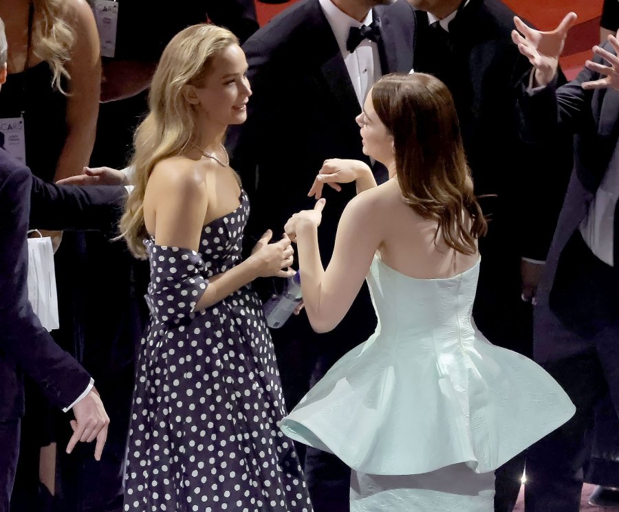 Jennifer Lawrence and Emma Stone Things You Did Not See on the 2024 Oscars