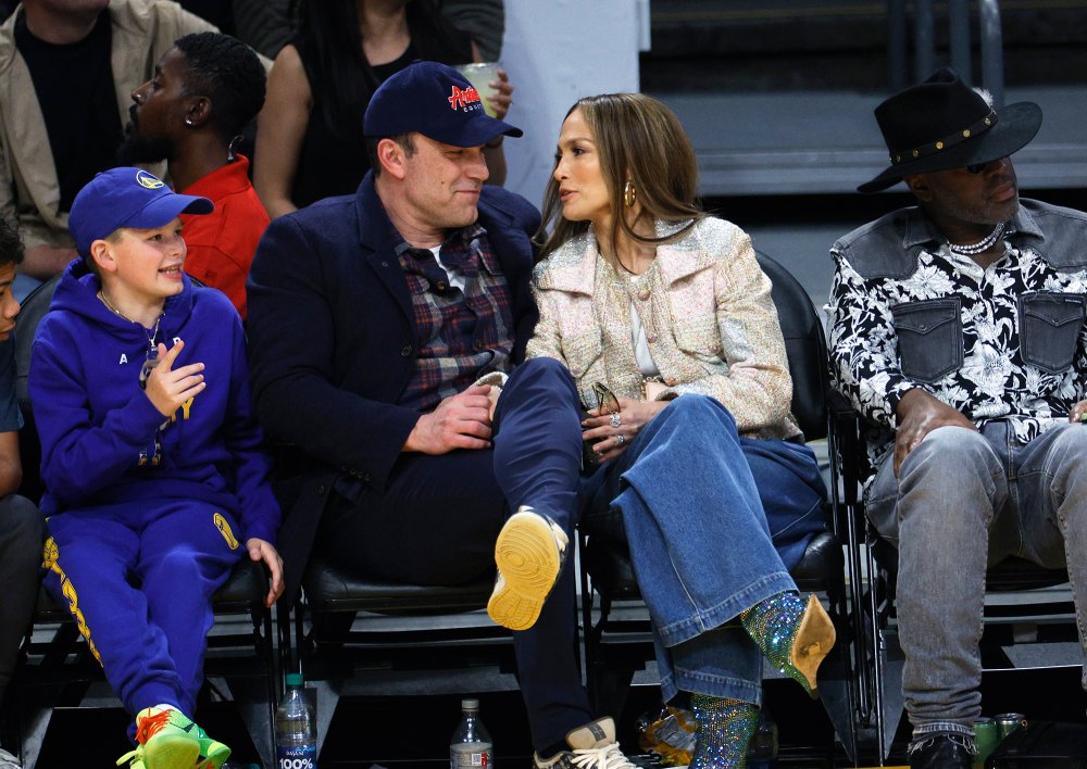 Jennifer Lopez Wears Heeled Sequin Boots at a Basketball Game | Us Weekly