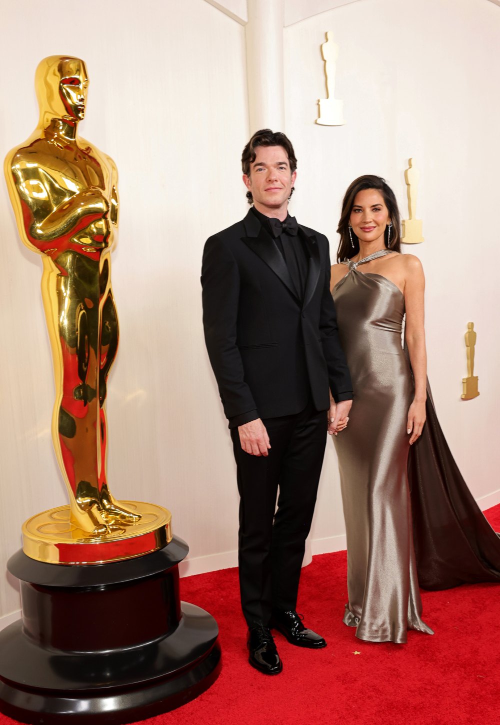 John Mulaney and Olivia Munn Hold Hands on 2024 Oscars Red Carpet