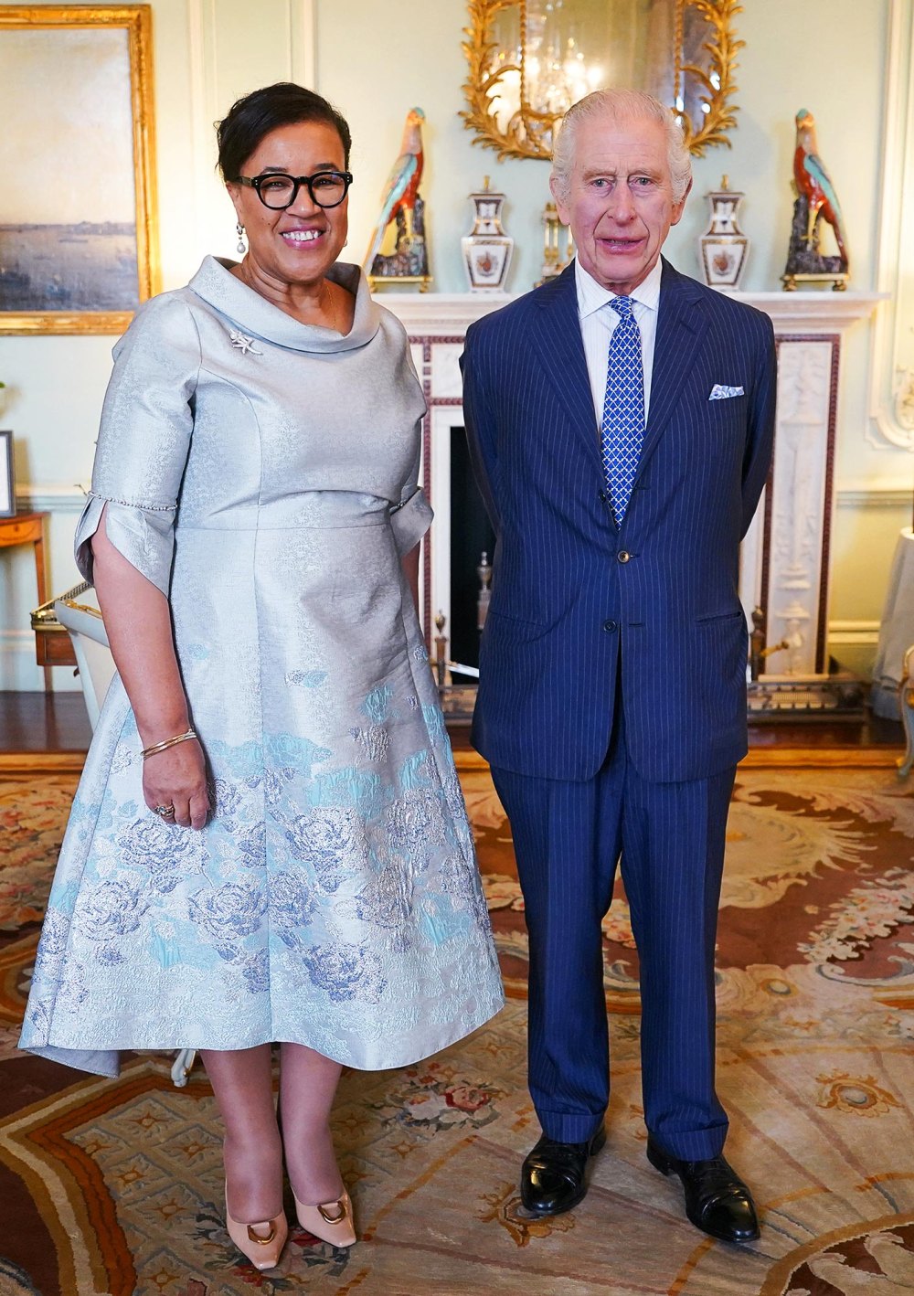 King Charles III Hosts Baroness Patricia Scotland at Palace Continues Appearances During Cancer Battle 029