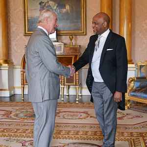 King Charles Meets High Commissioner of Jamaica Alexander Williams