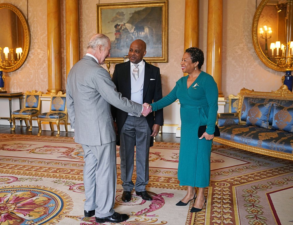King Charles Meets High Commissioner of Jamaica Alexander Williams