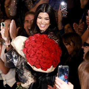 Kourtney Kardashian attends the runway for the Boohoo X Kourtney Kardashian fashion show during September 2022 New York Fashion Week: The Shows on September 13, 2022 in New York City.