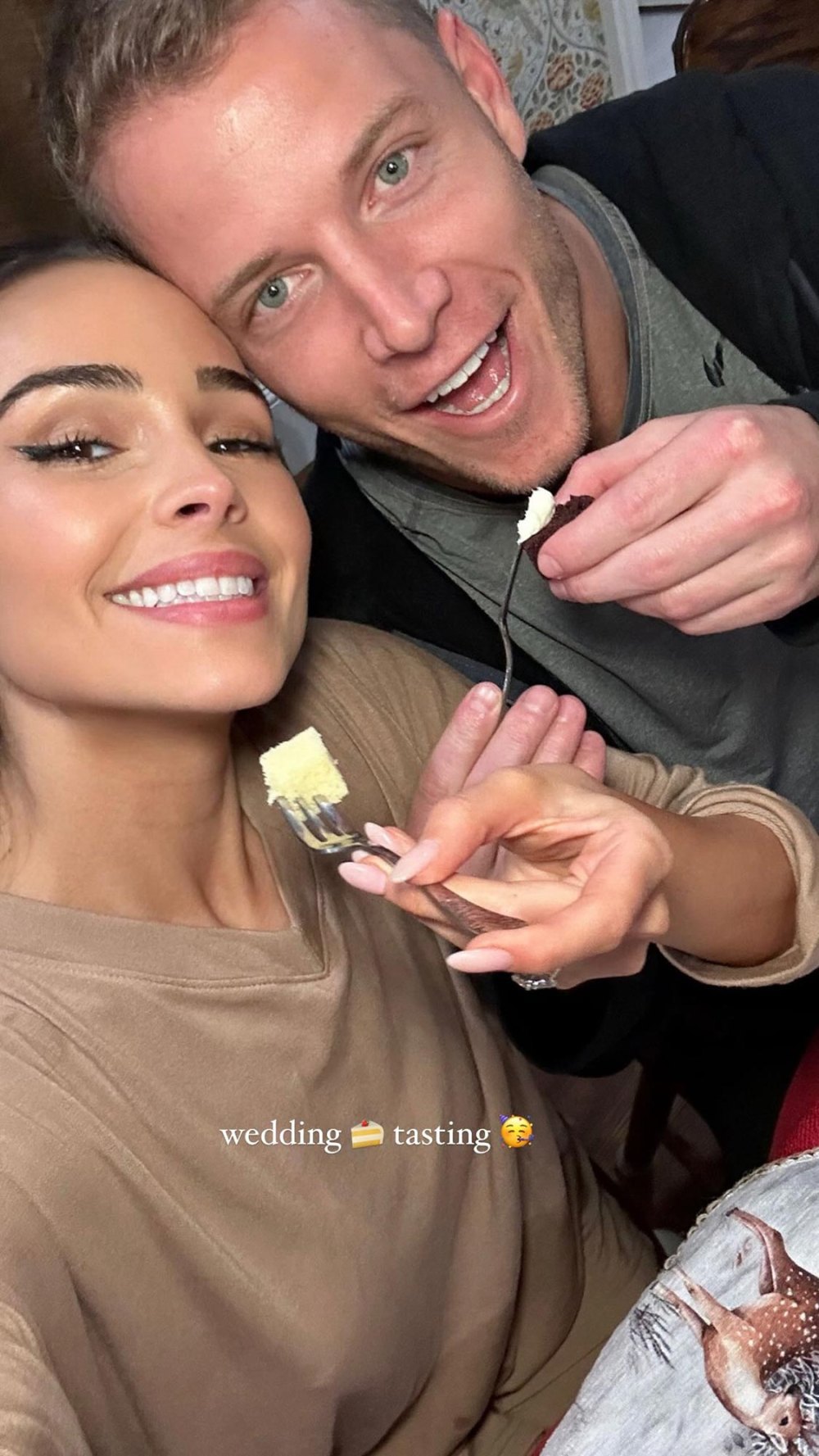 Olivia Culpo and Christian McCaffrey Check Another Item off Wedding Planning List After Cake Testing