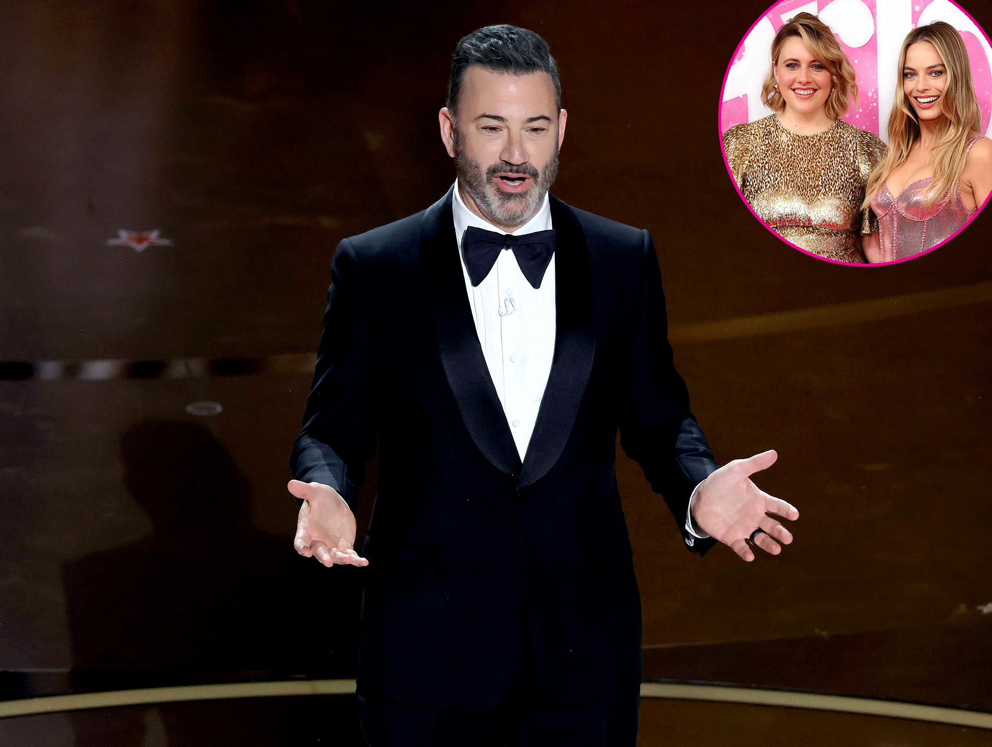 Promo Jimmy Kimmel Praises Barbie Greta Gerwig and Margot Robbie at 2024 Oscars