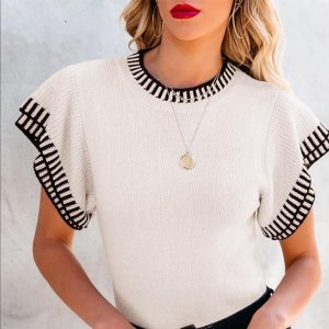 Saodimallsu short sleeve sweater