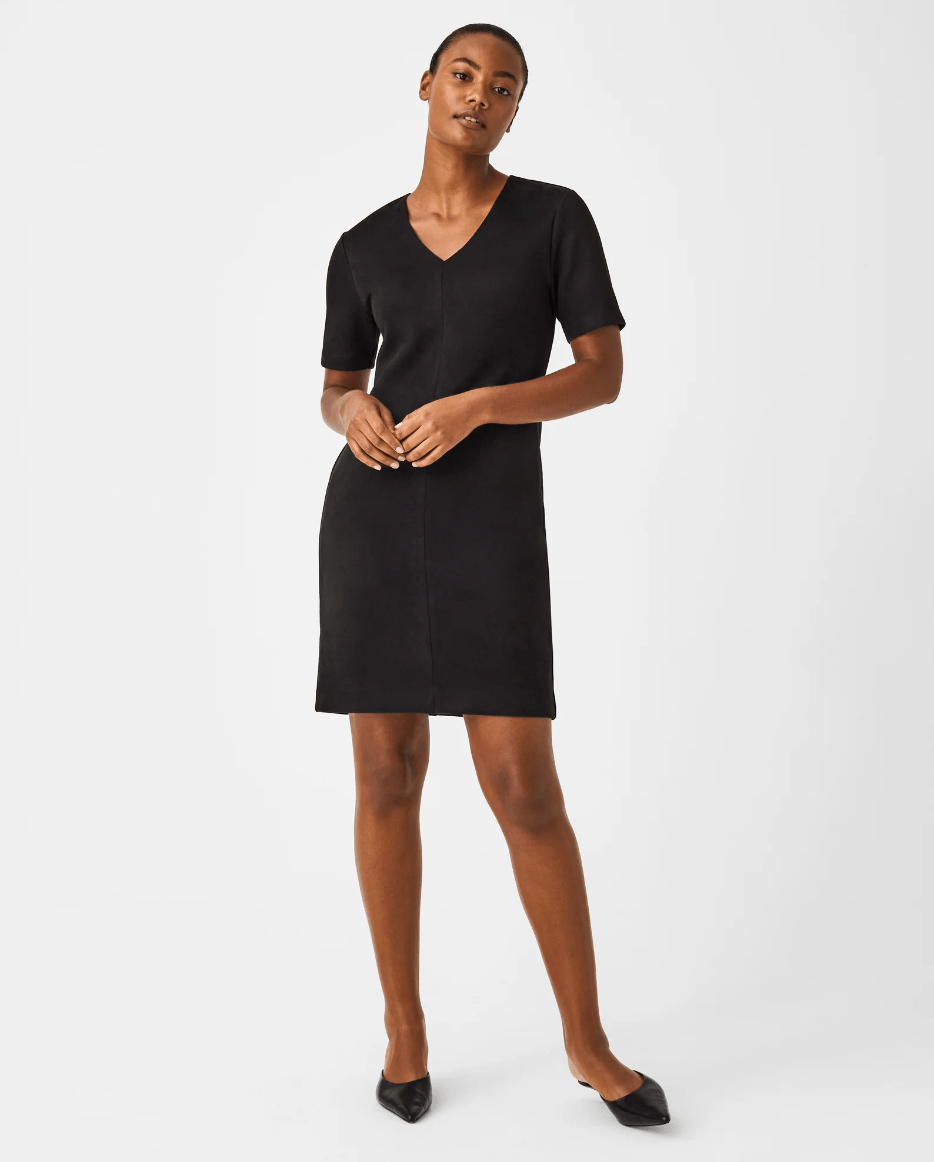 Spanx Faux Suede Column Dress