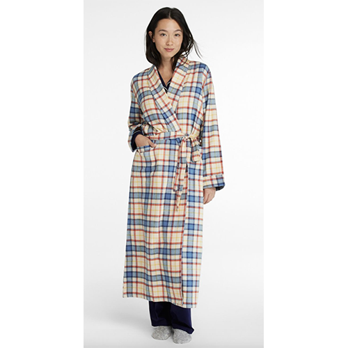 L.L. Bean Women's Scotch Plaid Flannel Robe