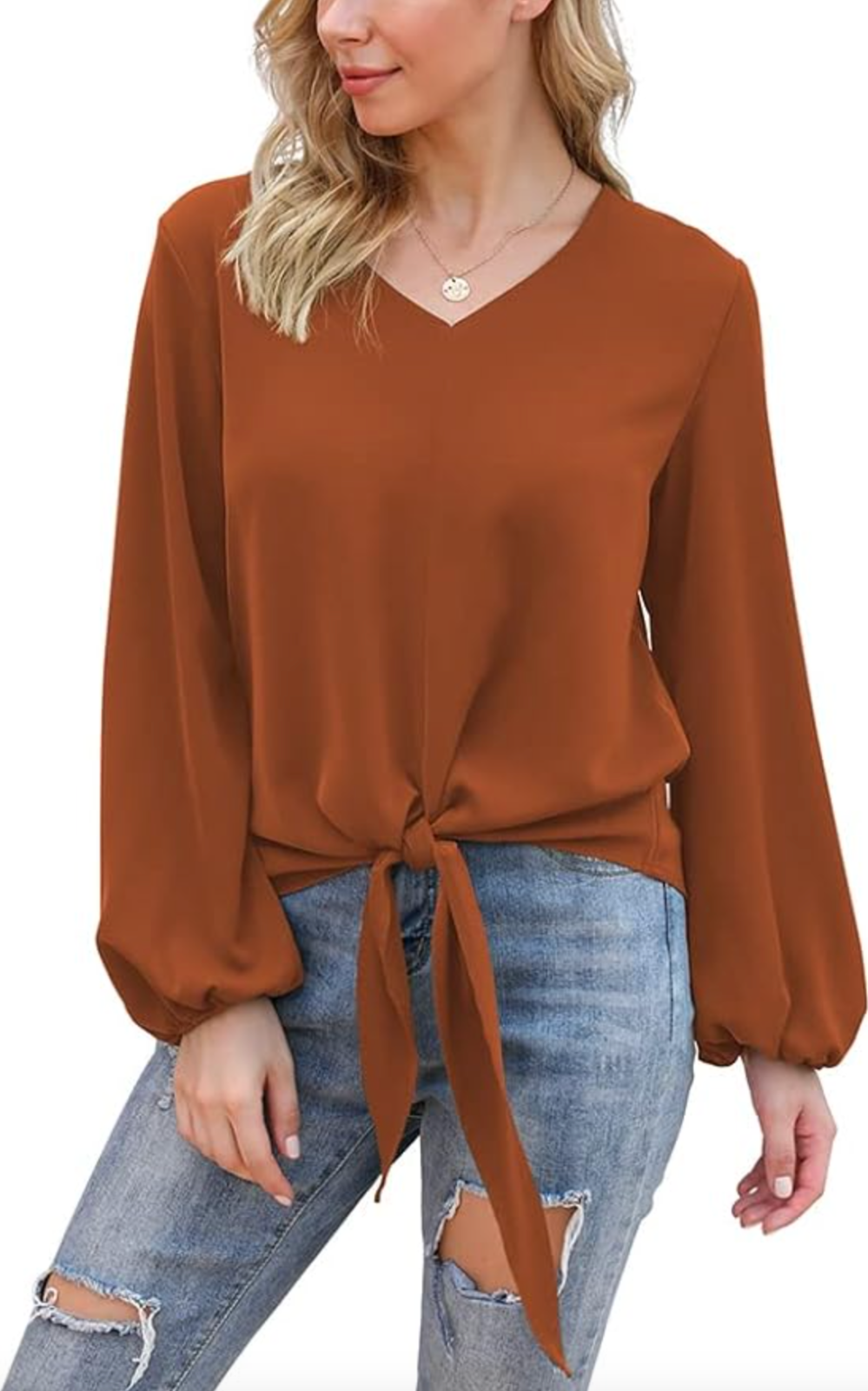 VIISHOW women's chiffon top with bow at the front