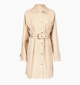 Micheal Michael Kors Grommet Belted Trench Coat