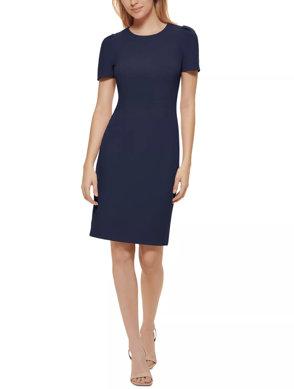Calvin Klein Women's Short-Sleeve Sheath Dress macy's