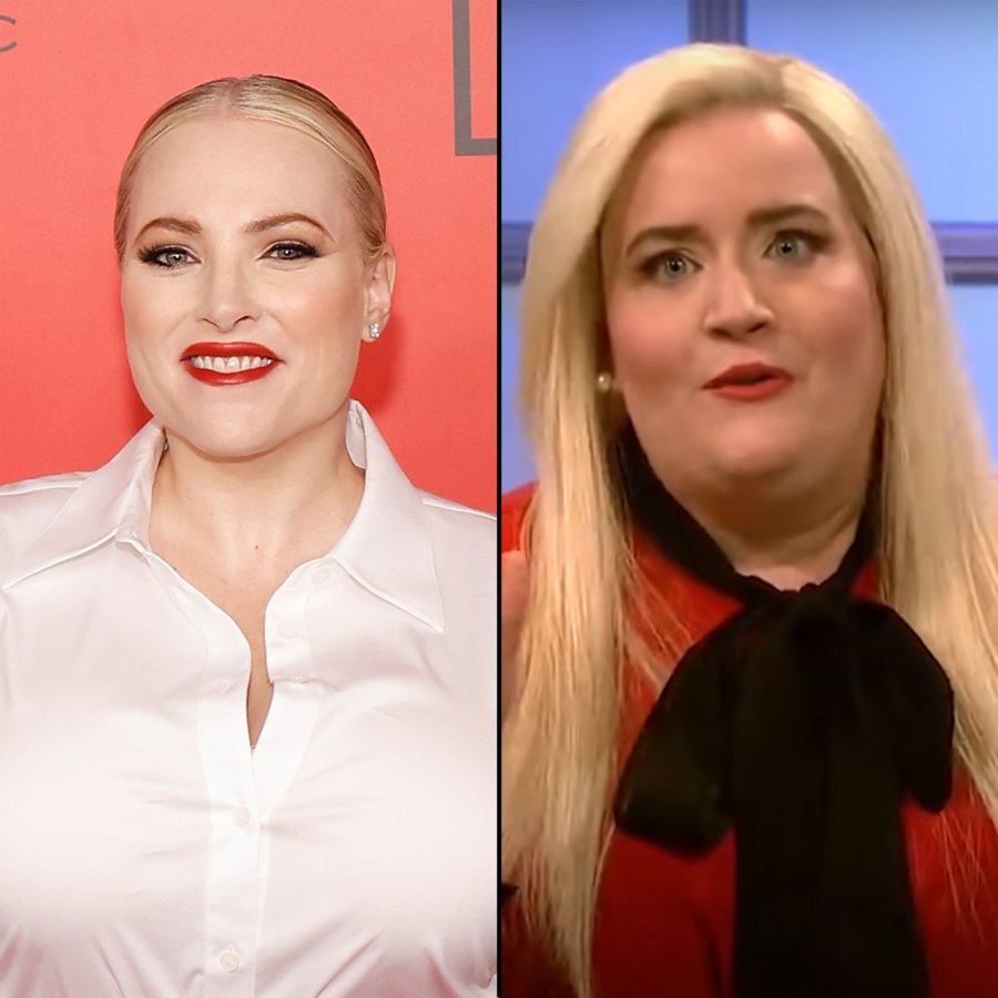 Stars Who Reacted to Being Parodied on Saturday Night Live 649 Meghan McCain Aidy Bryant