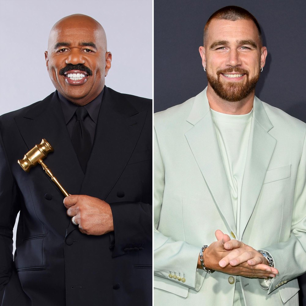 Steve Harvey Has Some Advice for Potential Game Show Host Travis Kelce You Might Not Be Smarter