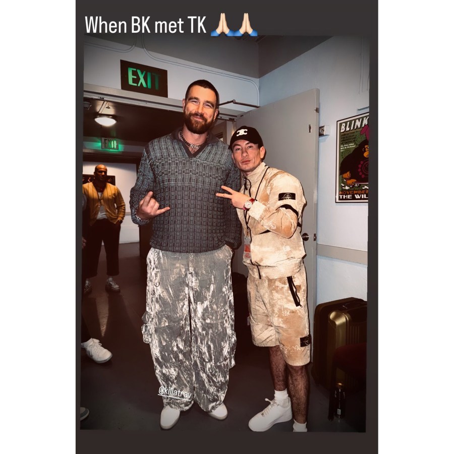 Travis Kelce Meets Barry Keoghan in New Backstage Pic From Justin Timberlake Concert