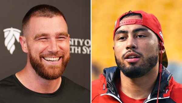 Travis Kelce Talks Ross Travis M and Ms Fits