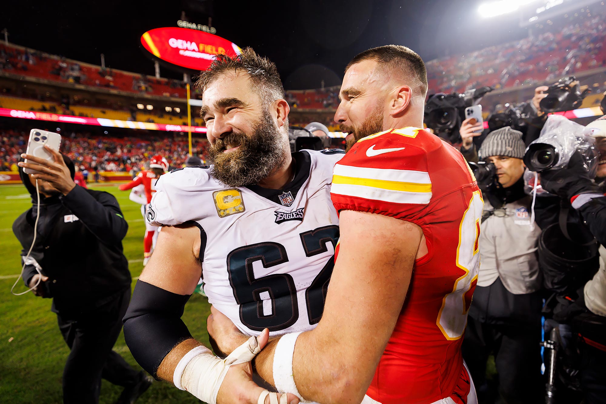 Travis and Jason Kelce Attend Cancer Fundraiser For Late Philadelphia Sports Superfan
