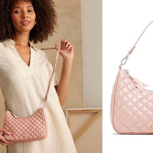 Vera Bradley Cotton Frannie Mini Crescent Crossbody Purse