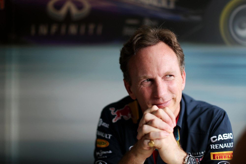 What was the outcome of the investigation into Christian Horner's sexting scandal with Red Bull Racing