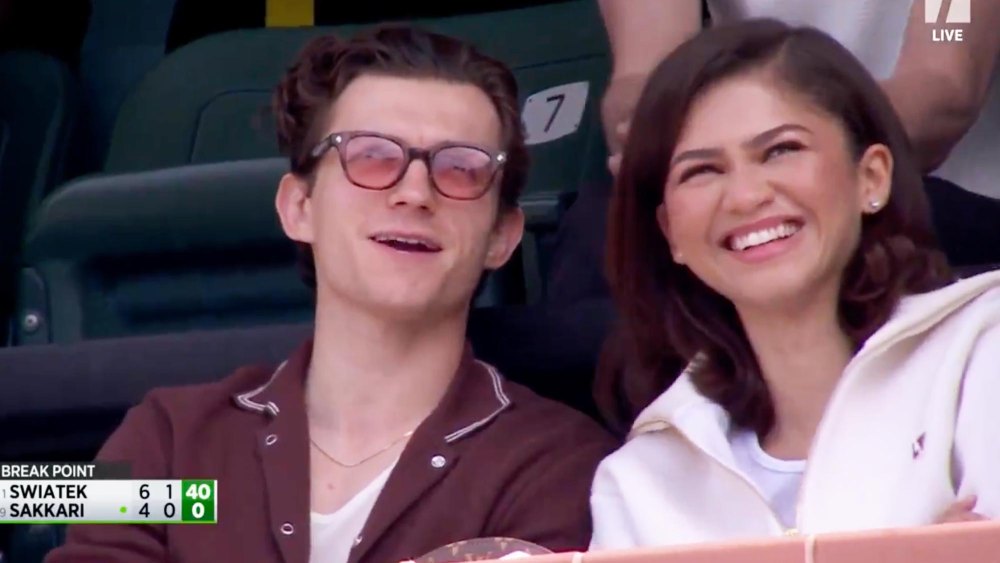 Zendaya and Tom Holland Have Tennis Date at Indian Wells Championship Ahead of Challengers Press Tour