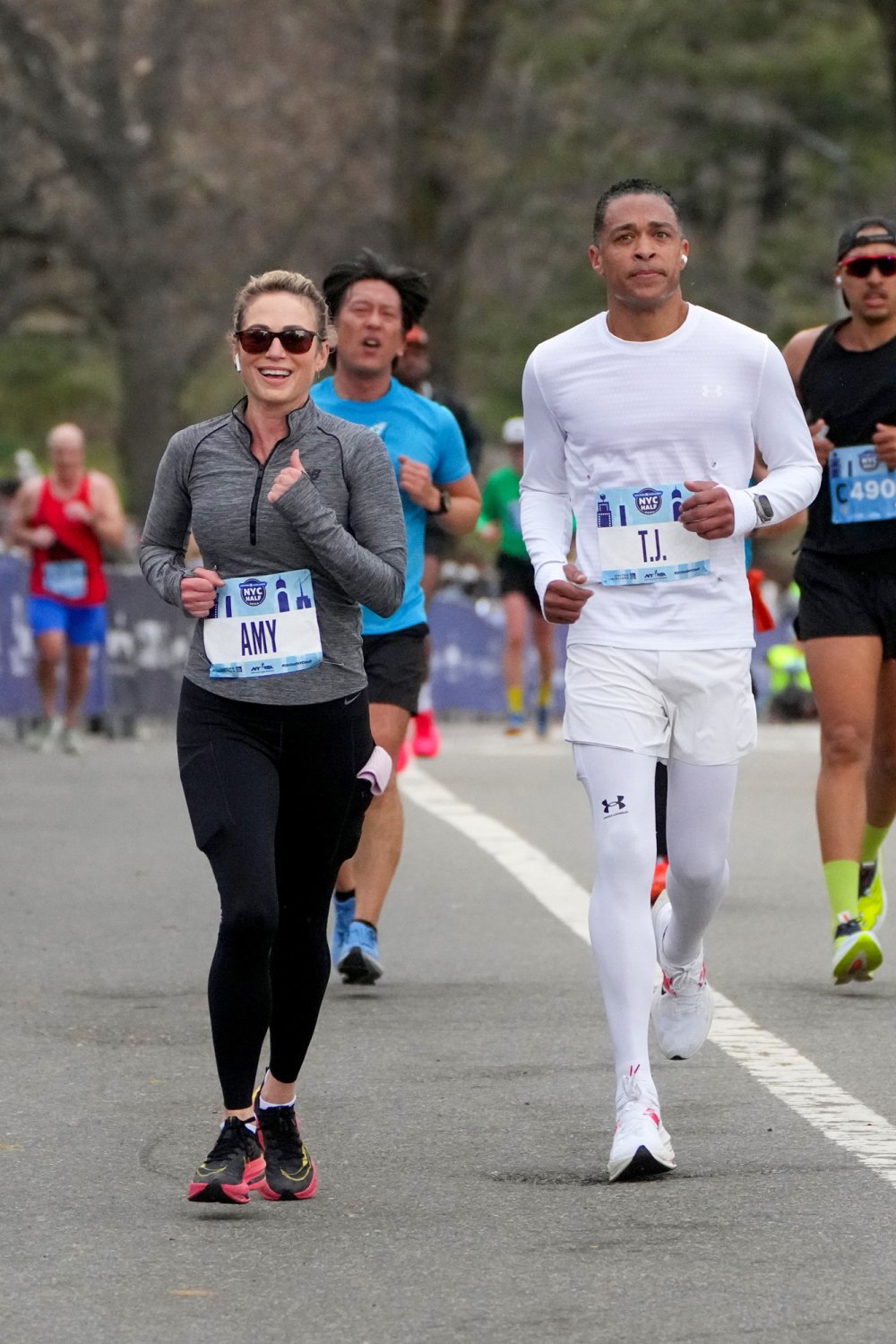 Amy Robach and TJ Holmes run the half marathon together in New York City: 'Let's Do This!'