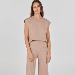 Anrabess Two-Piece Knit Lounge Set