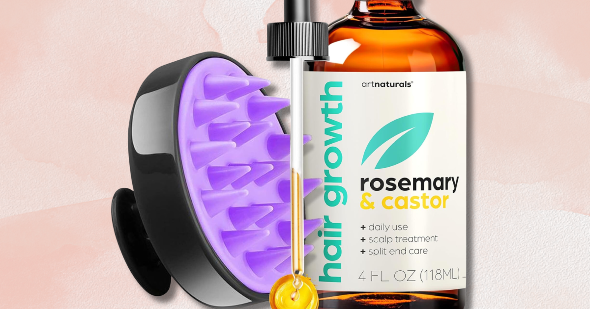 artnaturals organic rosemary castor hair scalp oil