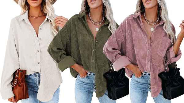 astylish corduroy top sale amazon