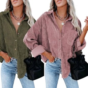 astylish corduroy top sale amazon