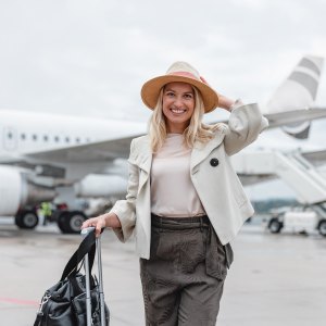 elegant but comfy airport pieces