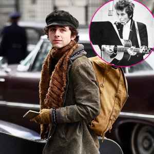 Timothee Chalamet Channels Bob Dylan in 1st Set Photos From A Complete Unknown Biopic