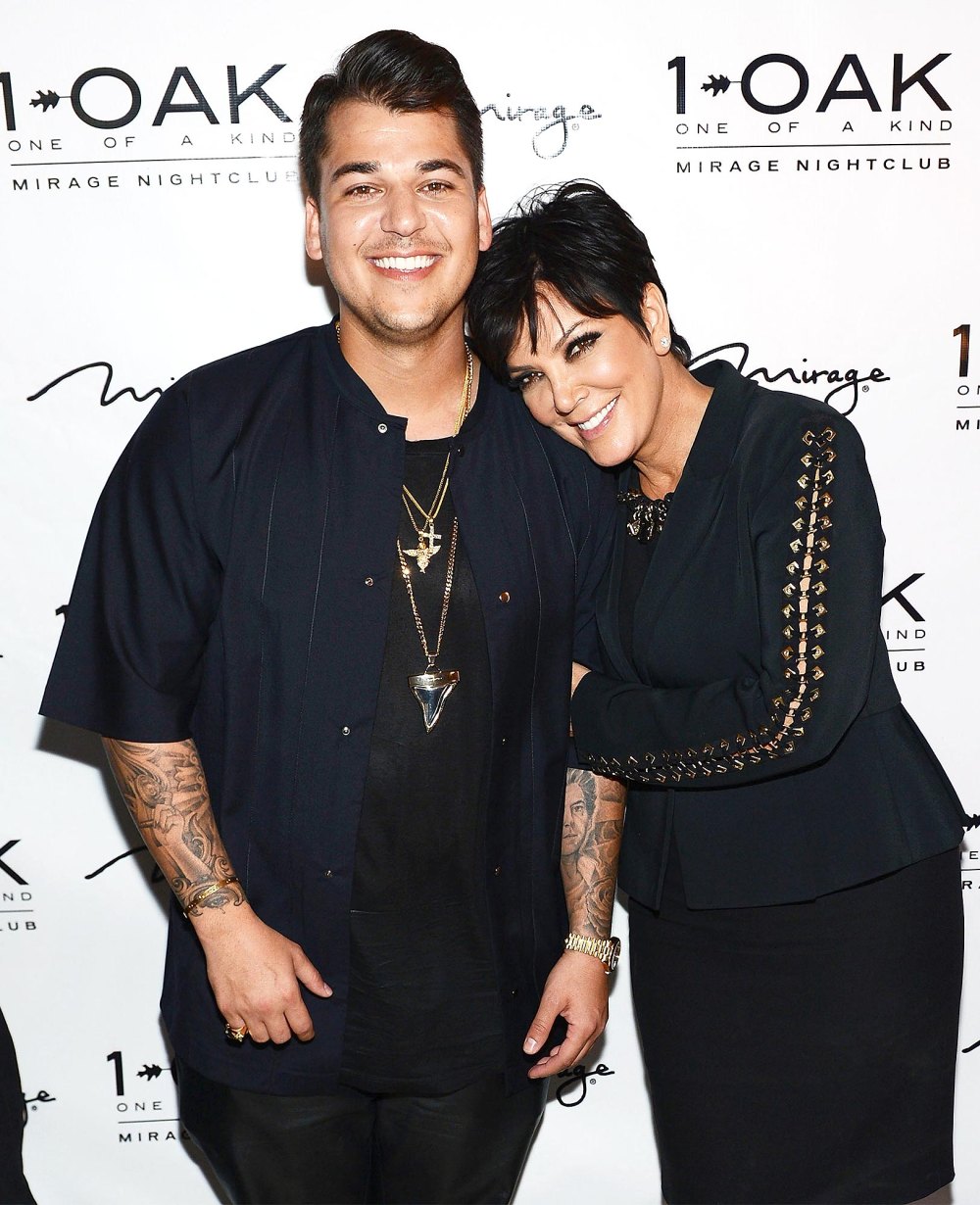 Kris Jenner deseja feliz aniversário ao filho Rob Kardashian com fotos raras de retrocesso