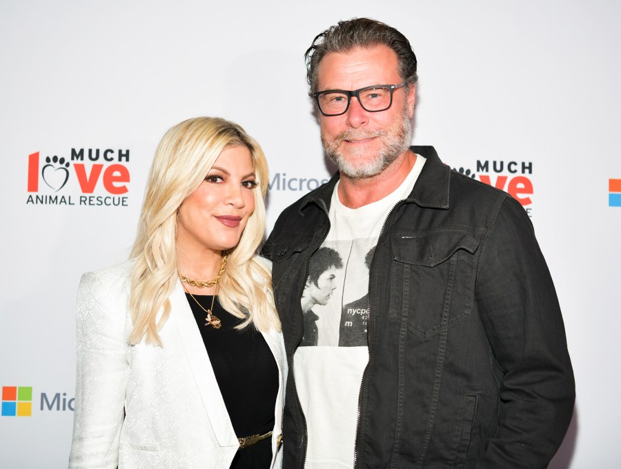 Tori Spelling Amicably Greets Estranged Husband Dean McDermott and His Girlfriend Lily Calo